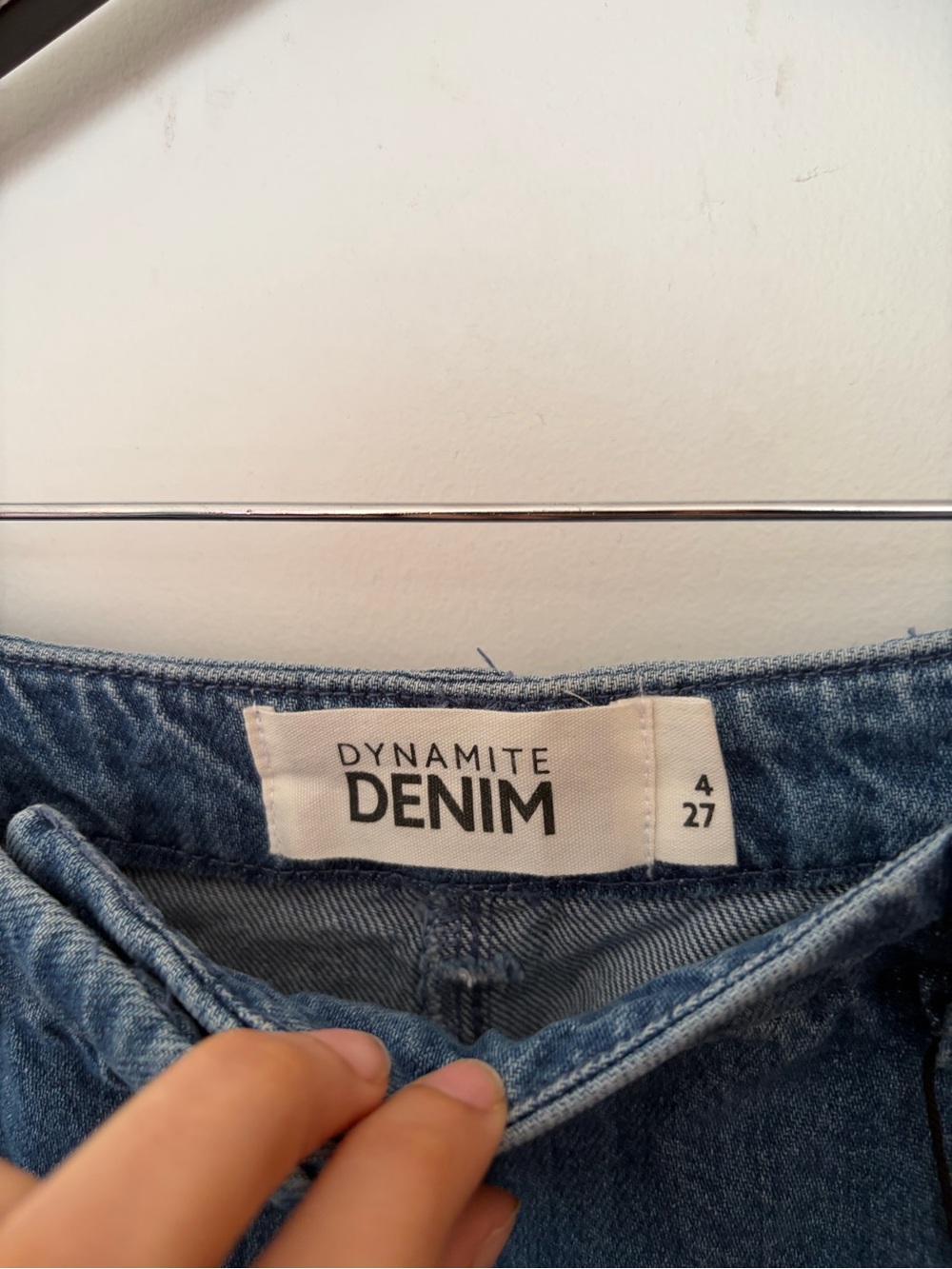 NWT Dynamite Wide Leg Trouser Jeans in Prospect Blue- Size 4/ 27 - Picture 8 of 13